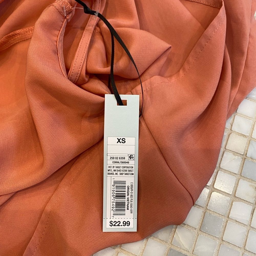 Prologue Light Orange Sleeveless Shirt NWT - Picture 6 of 6